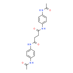 ChemSpider 2D Image | N,N'-Bis(4-acetamidophenyl)succinamide | C20H22N4O4