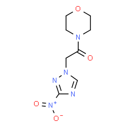 ChemSpider 2D Image | 1-Morpholin-4-yl-2-(3-nitro-[1,2,4]triazol-1-yl)-ethanone | C8H11N5O4