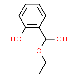 ChemSpider 2D Image | 2-[Ethoxy(hydroxy)methyl]phenol | C9H12O3