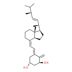 ChemSpider 2D Image | (1S,3R,5E,7Z,20R,22E)-9,10-Secoergosta-5,7,10,22-tetraene-1,3-diol | C28H44O2