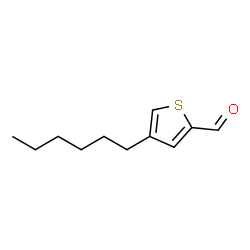 ChemSpider 2D Image | 4-Hexyl-2-thiophenecarbaldehyde | C11H16OS
