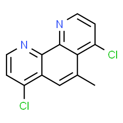 ChemSpider 2D Image | 4,7-Dichloro-5-methyl-1,10-phenanthroline | C13H8Cl2N2