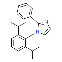 ChemSpider 2D Image | 1-(2,6-Diisopropylphenyl)-2-phenyl-1H-imidazole | C21H24N2