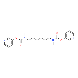 ChemSpider 2D Image | Di-3-pyridinyl 1,6-hexanediylbis(methylcarbamate) | C20H26N4O4
