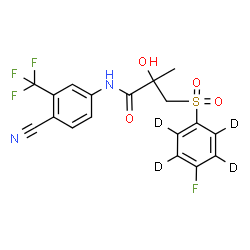 ChemSpider 2D Image | Bicalutamide-d4 | C18H10D4F4N2O4S