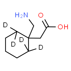 ChemSpider 2D Image | [1-(Aminomethyl)(2,2,6,6-~2~H_4_)cyclohexyl]acetic acid | C9H13D4NO2