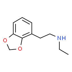 ChemSpider 2D Image | 2-(1,3-Benzodioxol-4-yl)-N-ethylethanamine | C11H15NO2