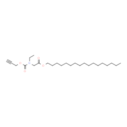 ChemSpider 2D Image | Heptadecyl N-ethyl-N-[(2-propyn-1-yloxy)carbonyl]glycinate | C25H45NO4