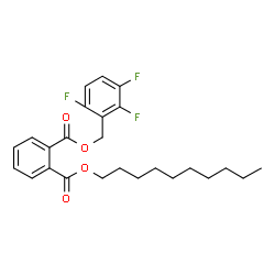 ChemSpider 2D Image | Decyl 2,3,6-trifluorobenzyl phthalate | C25H29F3O4