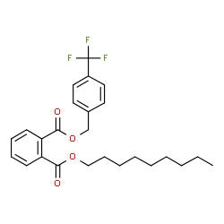 ChemSpider 2D Image | Nonyl 4-(trifluoromethyl)benzyl phthalate | C25H29F3O4