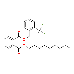 ChemSpider 2D Image | Nonyl 2-(trifluoromethyl)benzyl phthalate | C25H29F3O4