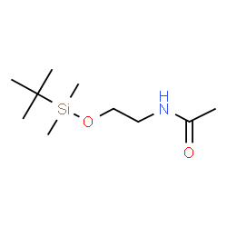 ChemSpider 2D Image | N-(2-{[Dimethyl(2-methyl-2-propanyl)silyl]oxy}ethyl)acetamide | C10H23NO2Si
