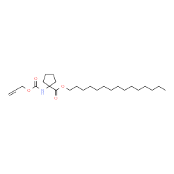 ChemSpider 2D Image | Pentadecyl 1-{[(allyloxy)carbonyl]amino}cyclopentanecarboxylate | C25H45NO4