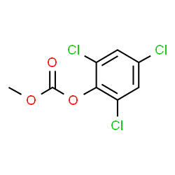 ChemSpider 2D Image | Methyl 2,4,6-trichlorophenyl carbonate | C8H5Cl3O3
