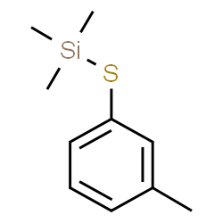 ChemSpider 2D Image | Trimethyl[(3-methylphenyl)sulfanyl]silane | C10H16SSi
