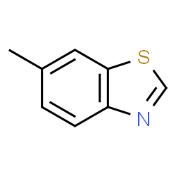 ChemSpider 2D Image | 6-METHYLBENZOTHIAZOLE | C8H7NS