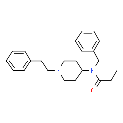 ChemSpider 2D Image | N-Benzyl-N-[1-(2-phenylethyl)-4-piperidinyl]propanamide | C23H30N2O