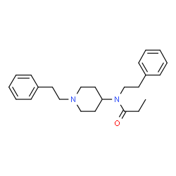 ChemSpider 2D Image | N-(2-Phenylethyl)-N-[1-(2-phenylethyl)-4-piperidinyl]propanamide | C24H32N2O