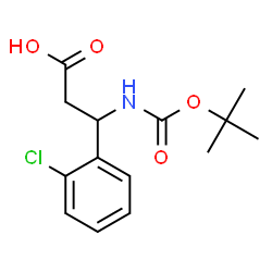 ChemSpider 2D Image | DL-N-Boc-Beta-(2-Chlorophenyl)-alanine | C14H18ClNO4