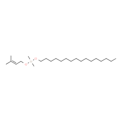 ChemSpider 2D Image | (Hexadecyloxy)(dimethyl)[(3-methyl-2-buten-1-yl)oxy]silane | C23H48O2Si