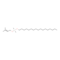 ChemSpider 2D Image | (Heptadecyloxy)(dimethyl)[(3-methyl-2-buten-1-yl)oxy]silane | C24H50O2Si