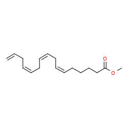 ChemSpider 2D Image | Methyl (6Z,9Z,12Z)-6,9,12,15-hexadecatetraenoate | C17H26O2