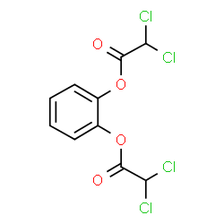 ChemSpider 2D Image | 1,2-Phenylene bis(dichloroacetate) | C10H6Cl4O4