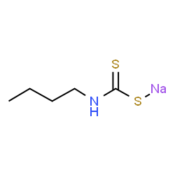 ChemSpider 2D Image | Sodium butylcarbamodithioate | C5H10NNaS2