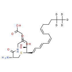 ChemSpider 2D Image | Leukotriene D4-d5 | C25H35D5N2O6S
