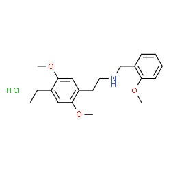 ChemSpider 2D Image | 25E-NBOMe (hydrochloride) | C20H28ClNO3