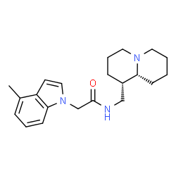 ChemSpider 2D Image | 2-(4-Methyl-1H-indol-1-yl)-N-[(1S,9aR)-octahydro-2H-quinolizin-1-ylmethyl]acetamide | C21H29N3O