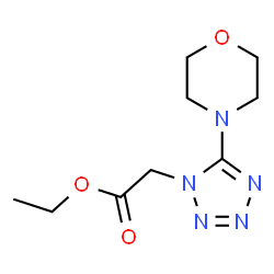 ChemSpider 2D Image | Ethyl [5-(4-morpholinyl)-1H-tetrazol-1-yl]acetate | C9H15N5O3