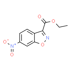 ChemSpider 2D Image | Ethyl 6-nitro-1,2-benzoxazole-3-carboxylate | C10H8N2O5