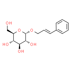 ChemSpider 2D Image | (2E)-3-Phenyl-2-propen-1-yl alpha-D-glucopyranoside | C15H20O6