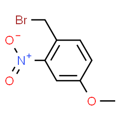 ChemSpider 2D Image | 1-(Bromomethyl)-4-methoxy-2-nitrobenzene | C8H8BrNO3