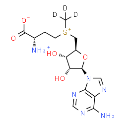 ChemSpider 2D Image | S-(5'-Adenosyl)-L-methionine-d3 | C15H20D3N6O5S