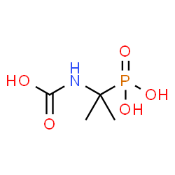 ChemSpider 2D Image | [2-(Carboxyamino)-2-propanyl]phosphonic acid | C4H10NO5P