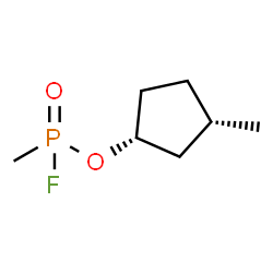 ChemSpider 2D Image | (1R,3S)-3-Methylcyclopentyl methylphosphonofluoridate | C7H14FO2P