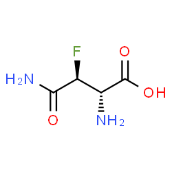ChemSpider 2D Image | (3S)-3-Fluoro-D-asparagine | C4H7FN2O3