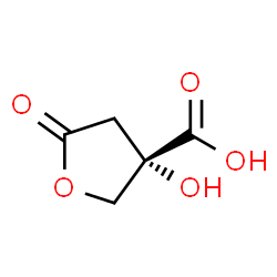 ChemSpider 2D Image | (3S)-3-Hydroxy-5-oxotetrahydro-3-furancarboxylic acid | C5H6O5