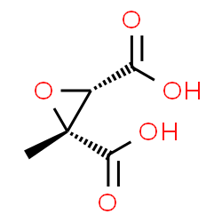 ChemSpider 2D Image | (2R,3S)-2-Methyl-2,3-oxiranedicarboxylic acid | C5H6O5