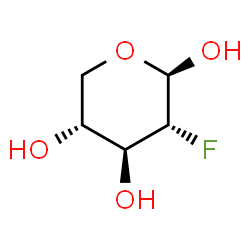 ChemSpider 2D Image | 2-Deoxy-2-fluoro-beta-D-xylopyranose | C5H9FO4