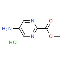 ChemSpider 2D Image | Methyl 5-aminopyrimidine-2-carboxylate hydrochloride | C6H8ClN3O2