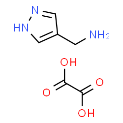 ChemSpider 2D Image | (1H-Pyrazol-4-yl)methanamine oxalate | C6H9N3O4
