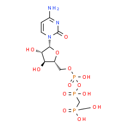 ChemSpider 2D Image | Arabinofuranosylcytosine triphosphate | C10H18N3O13P3