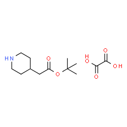 ChemSpider 2D Image | 2-Methyl-2-propanyl 4-piperidinylacetate ethanedioate (1:1) | C13H23NO6