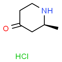 ChemSpider 2D Image | (S)-2-Methylpiperidin-4-one hydrochloride | C6H12ClNO