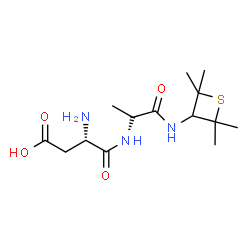 ChemSpider 2D Image | L-alpha-Aspartyl-N-(2,2,4,4-tetramethyl-3-thietanyl)-L-alaninamide | C14H25N3O4S