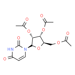 ChemSpider 2D Image | 1-(2,3,5-Tri-O-acetyl-alpha-D-ribofuranosyl)-2,4(1H,3H)-pyrimidinedione | C15H18N2O9