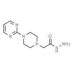 ChemSpider 2D Image | 2-[4-(2-Pyrimidinyl)-1-piperazinyl]acetohydrazide | C10H16N6O